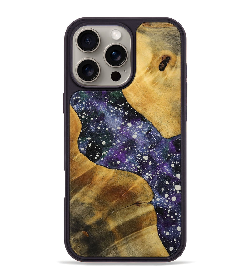 iPhone 16 Pro Max Wood+Resin Phone Case - Trevon (Cosmos, 713776)