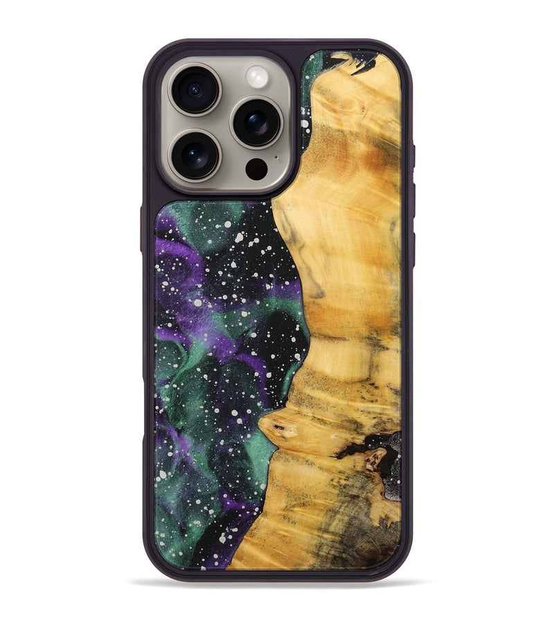 iPhone 16 Pro Max Wood+Resin Phone Case - Darin (Cosmos, 713792)