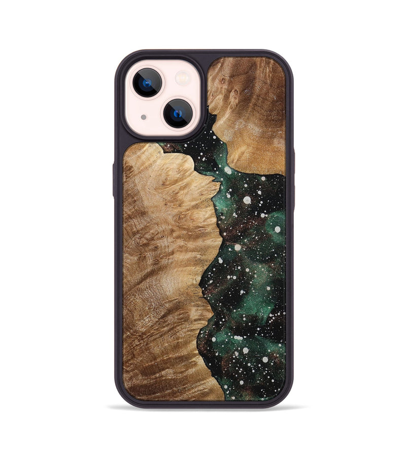 iPhone 14 Wood+Resin Phone Case - Frankie (Cosmos, 713795)