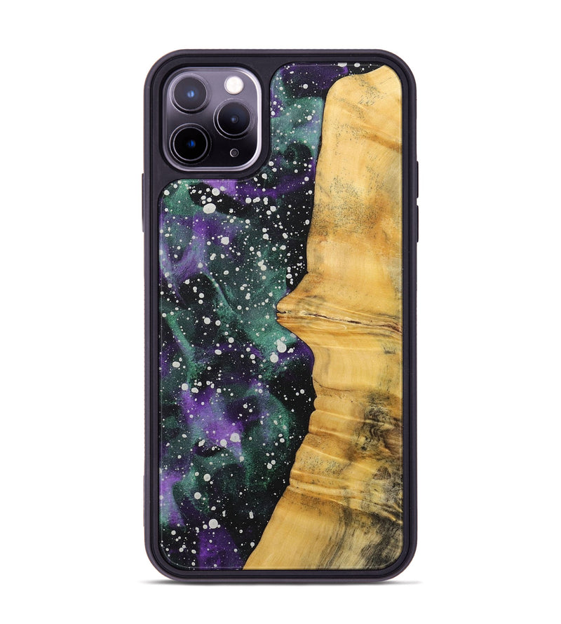 iPhone 11 Pro Max Wood+Resin Phone Case - Haley (Cosmos, 713800)