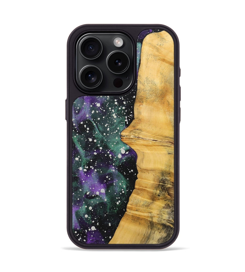 iPhone 15 Pro Wood+Resin Phone Case - Haley (Cosmos, 713800)