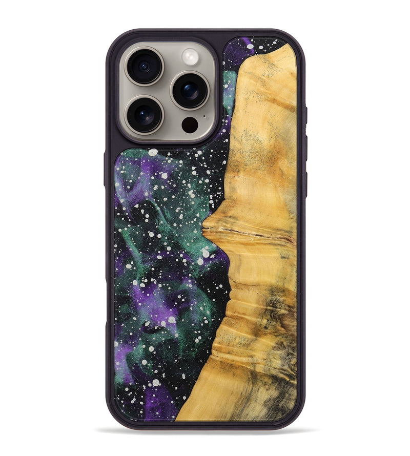 iPhone 16 Pro Max Wood+Resin Phone Case - Haley (Cosmos, 713800)