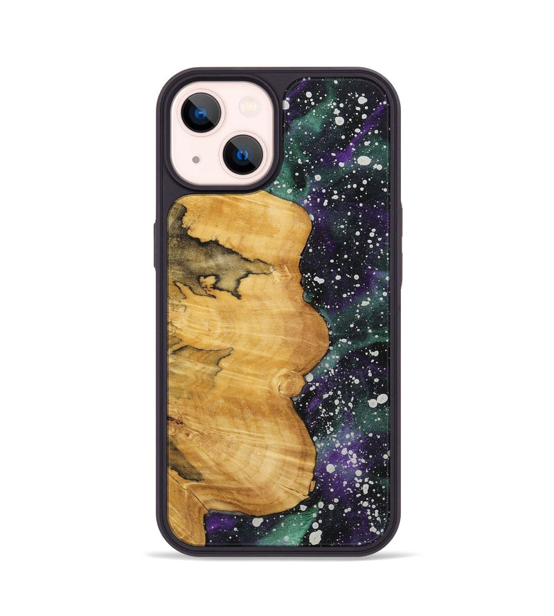 iPhone 14 Wood+Resin Phone Case - Virgil (Cosmos, 713801)