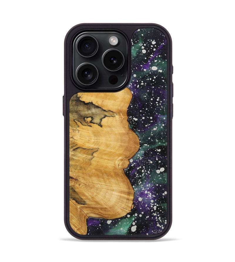 iPhone 15 Pro Wood+Resin Phone Case - Virgil (Cosmos, 713801)