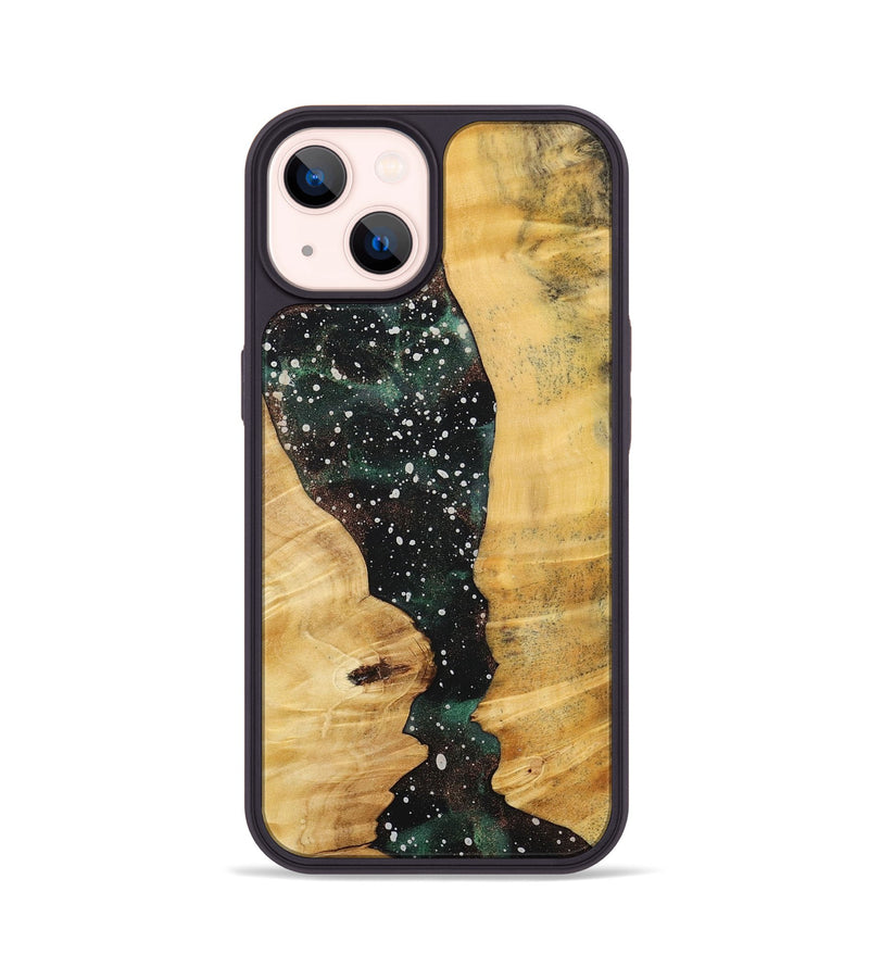 iPhone 14 Wood+Resin Phone Case - Sarah (Cosmos, 713812)