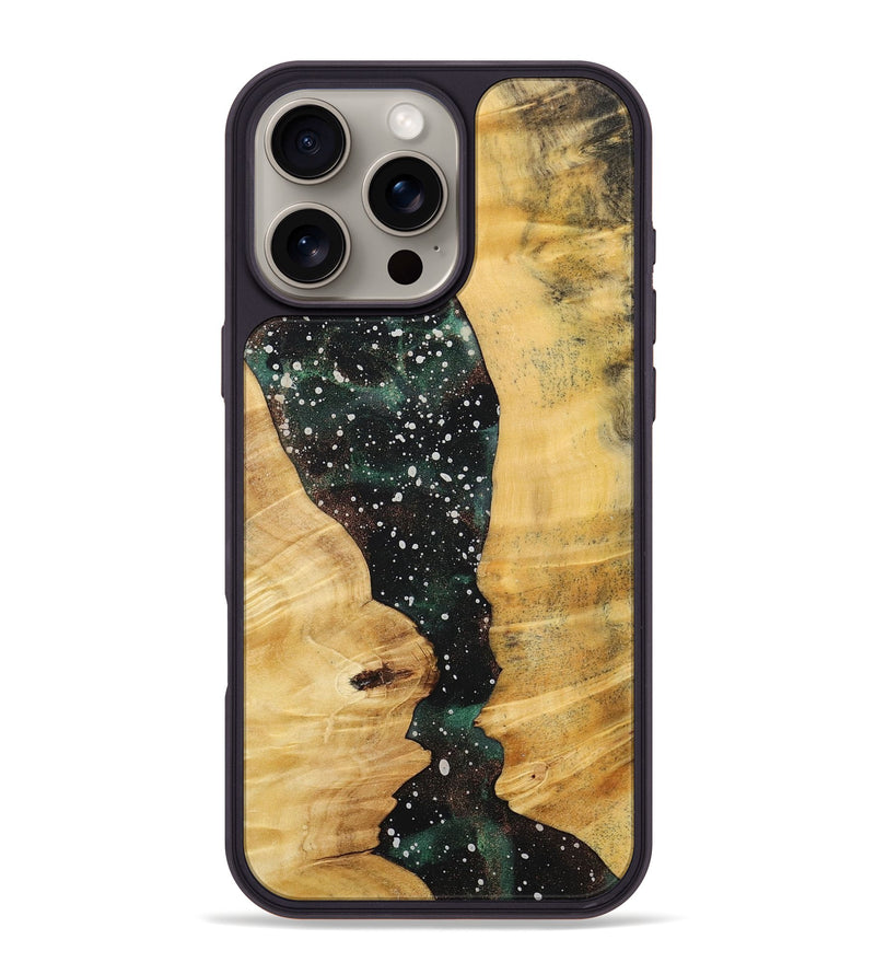 iPhone 16 Pro Max Wood+Resin Phone Case - Sarah (Cosmos, 713812)