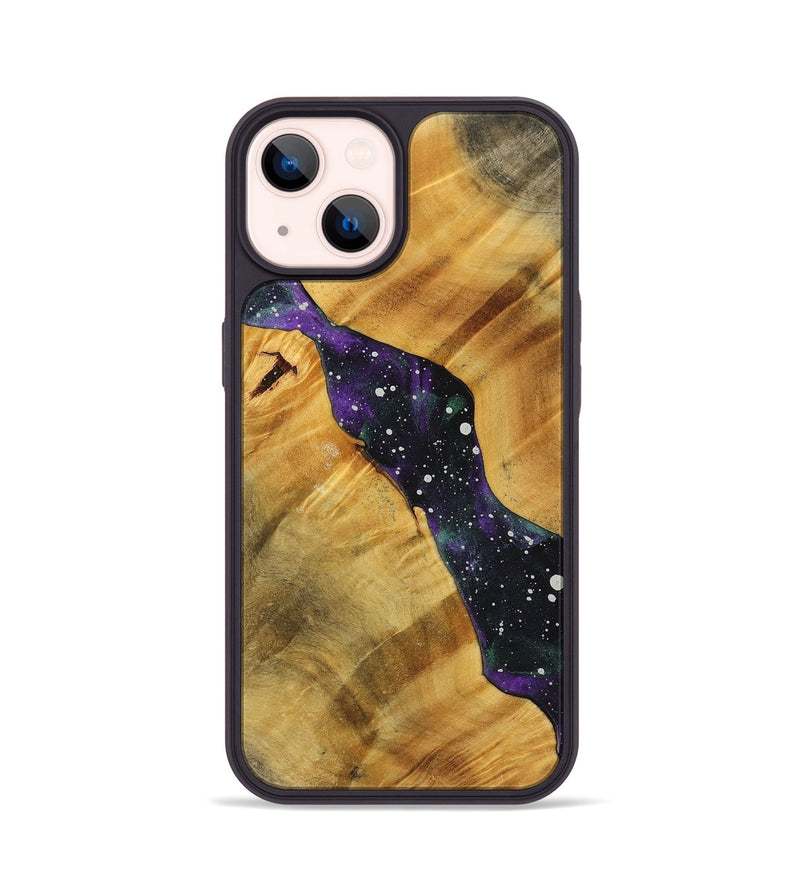 iPhone 14 Wood+Resin Phone Case - Glen (Cosmos, 713825)