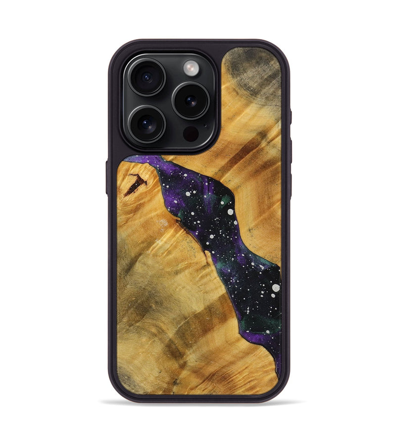 iPhone 15 Pro Wood+Resin Phone Case - Glen (Cosmos, 713825)