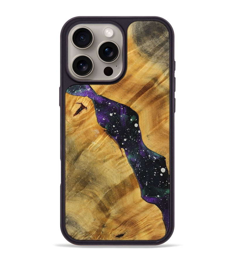 iPhone 16 Pro Max Wood+Resin Phone Case - Glen (Cosmos, 713825)