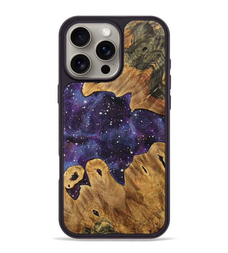 iPhone 16 Pro Max Wood+Resin Phone Case - Myra (Cosmos, 713842)