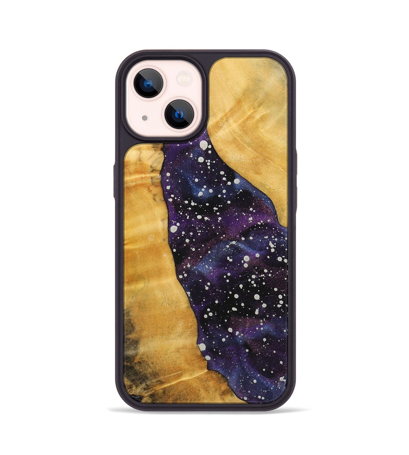 iPhone 14 Wood+Resin Phone Case - Virginia (Cosmos, 713850)