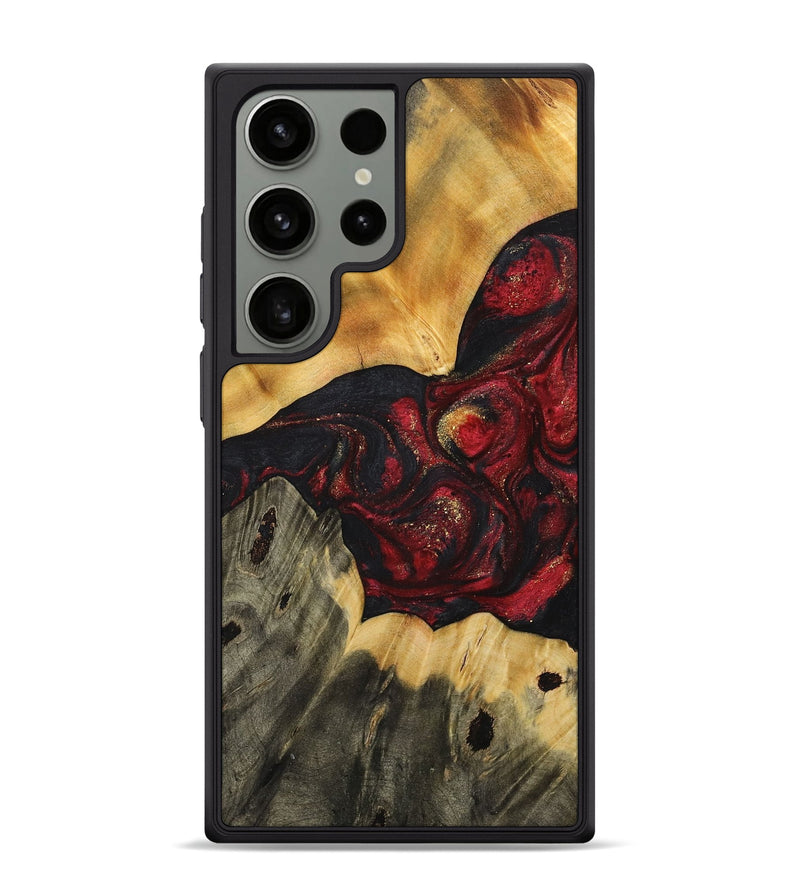 Galaxy S24 Ultra Wood+Resin Phone Case - Rowan (Red, 713934)