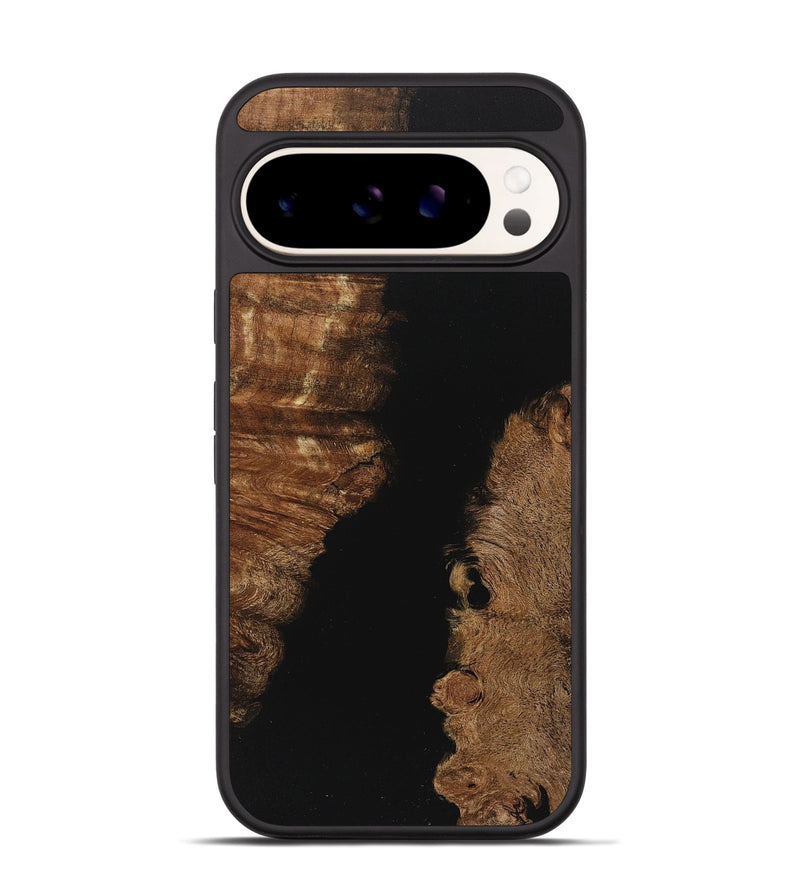 Pixel 9 Pro Wood+Resin Phone Case - Franklin (Pure Black, 713948)