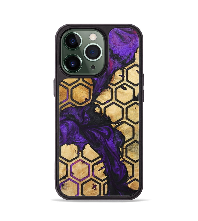 iPhone 13 Pro Wood+Resin Phone Case - Terri (Pattern, 713977)