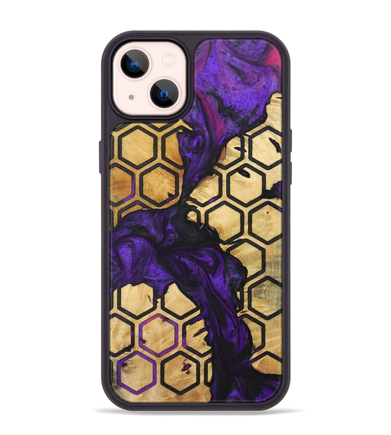 iPhone 14 Plus Wood+Resin Phone Case - Terri (Pattern, 713977)