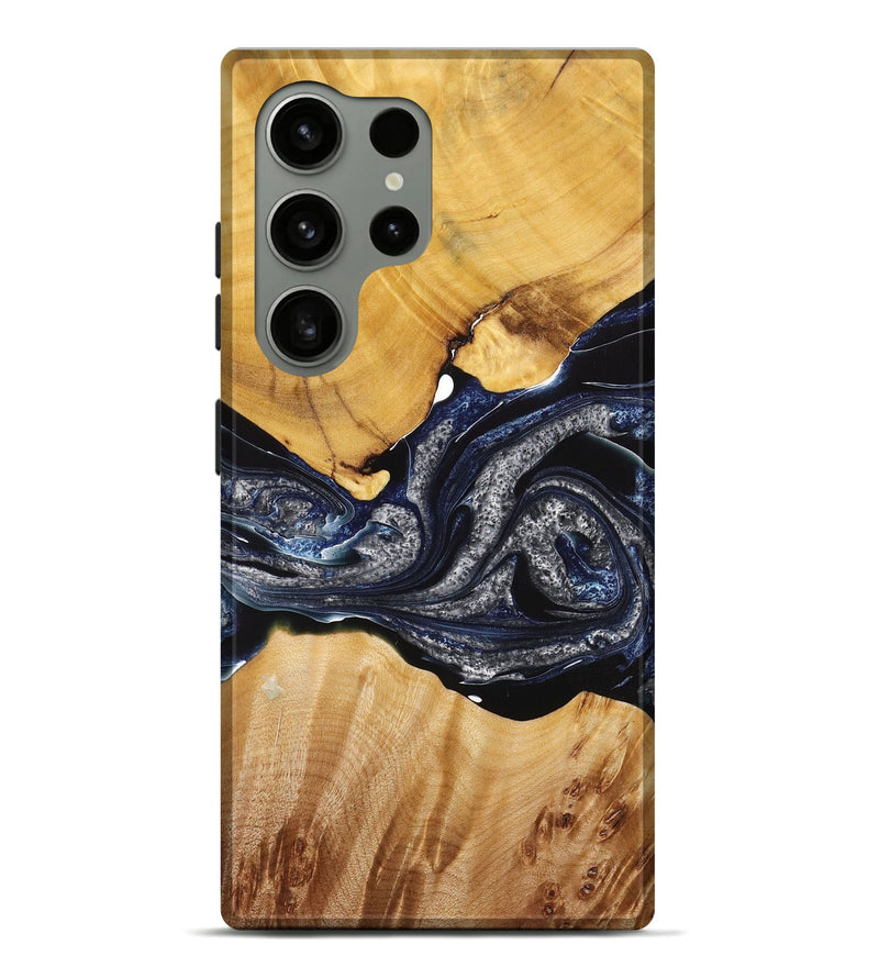 Galaxy S24 Ultra Wood+Resin Live Edge Phone Case - Simon (Purple, 714091)