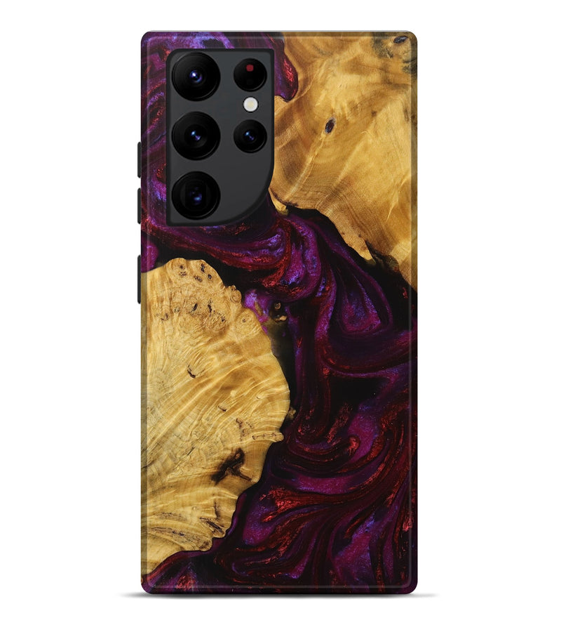 Galaxy S22 Ultra Wood+Resin Live Edge Phone Case - Ronda (Purple, 714200)