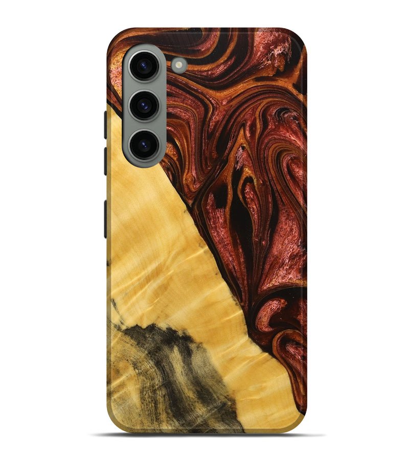 Galaxy S23 Plus Wood+Resin Live Edge Phone Case - Patrick (Red, 714230)