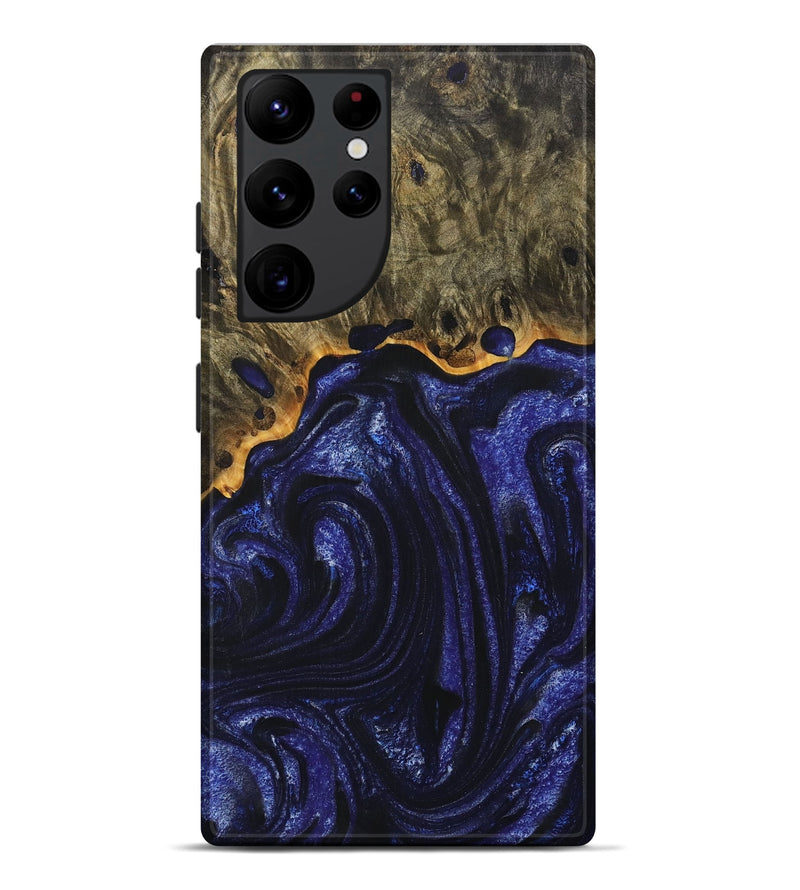 Galaxy S22 Ultra Wood+Resin Live Edge Phone Case - Gia (Purple, 714269)