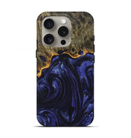 iPhone 16 Pro Wood+Resin Live Edge Phone Case - Gia (Purple, 714269)