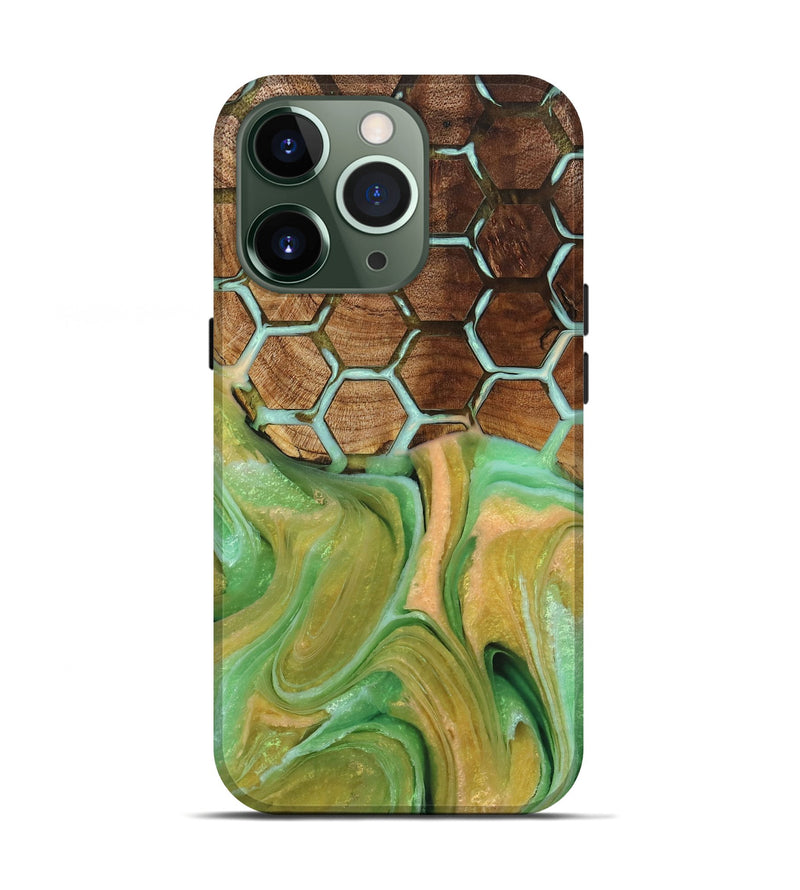 iPhone 13 Pro Wood+Resin Live Edge Phone Case - Louis (Pattern, 714286)