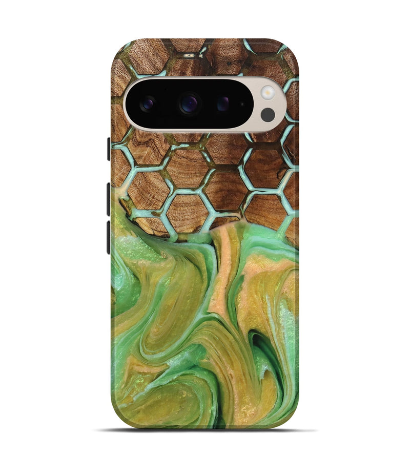 Pixel 9 Wood+Resin Live Edge Phone Case - Louis (Pattern, 714286)