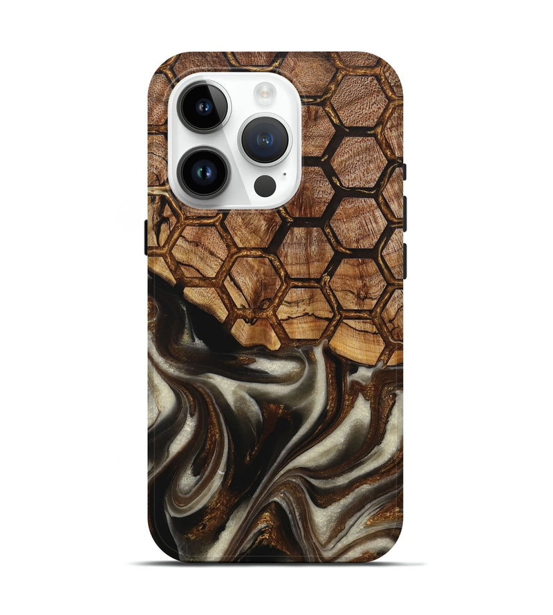 iPhone 15 Pro Wood+Resin Live Edge Phone Case - Bethany (Pattern, 714289)