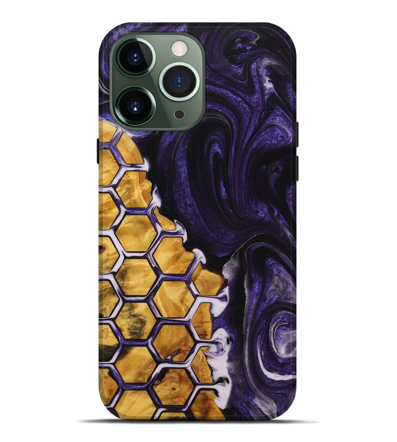 iPhone 13 Pro Max Wood+Resin Live Edge Phone Case - Karissa (Pattern, 714290)