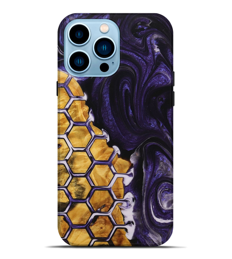 iPhone 14 Pro Max Wood+Resin Live Edge Phone Case - Karissa (Pattern, 714290)