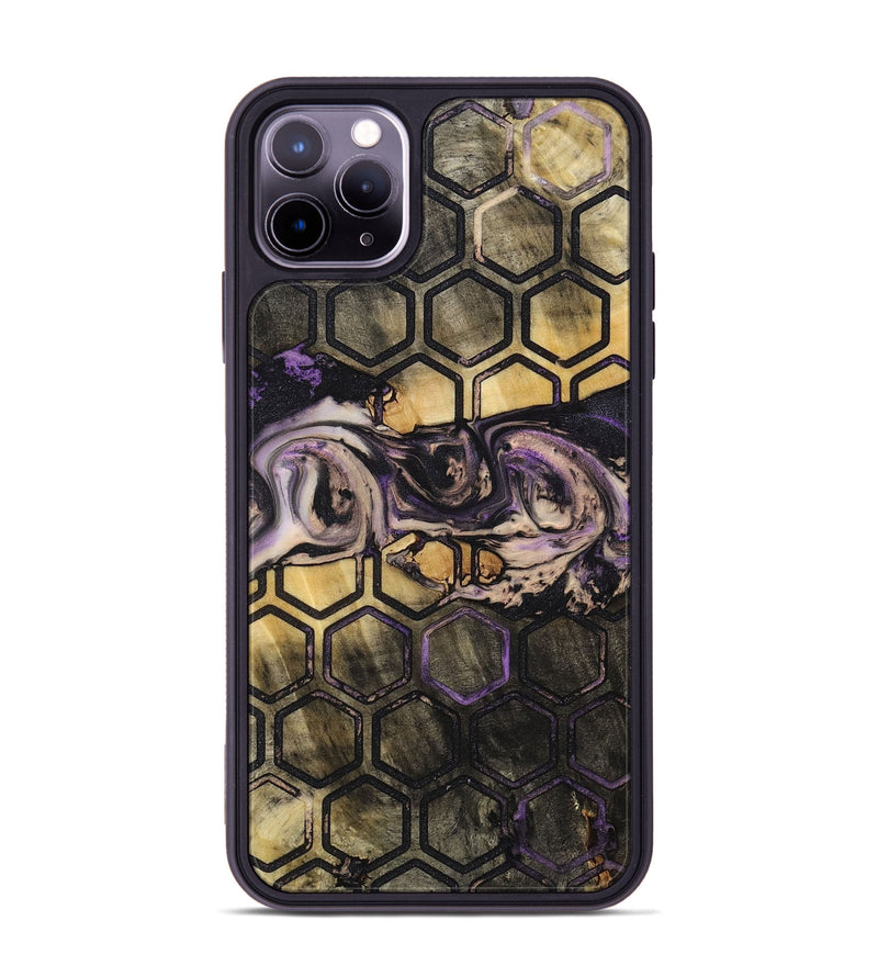 iPhone 11 Pro Max Wood+Resin Phone Case - Janis (Pattern, 714317)