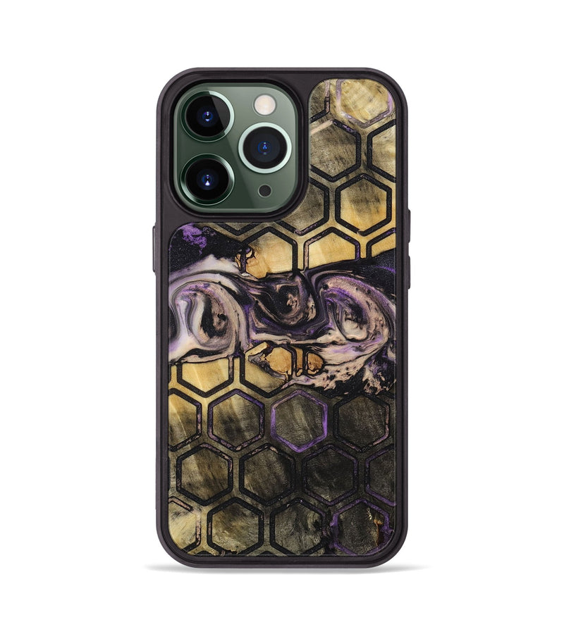 iPhone 13 Pro Wood+Resin Phone Case - Janis (Pattern, 714317)