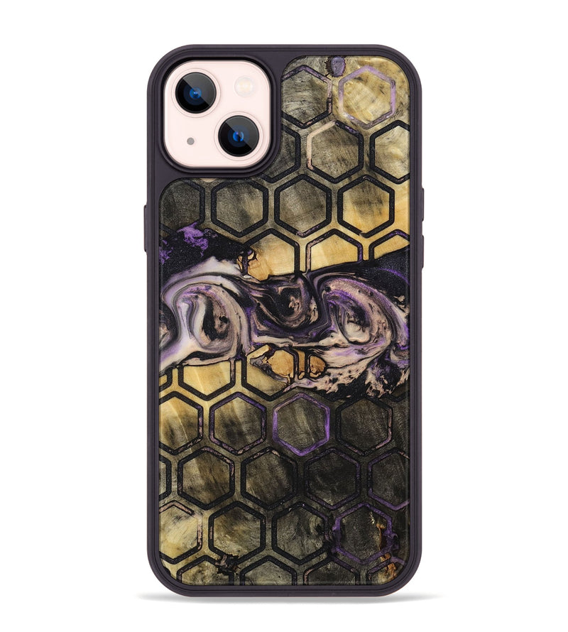 iPhone 14 Plus Wood+Resin Phone Case - Janis (Pattern, 714317)