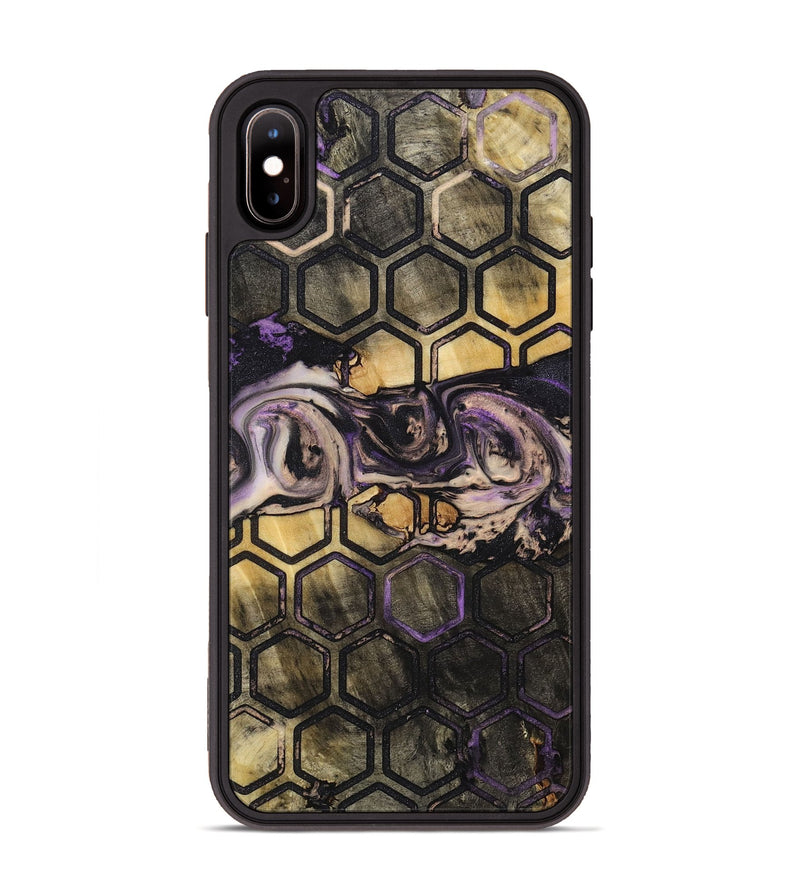 iPhone Xs Max Wood+Resin Phone Case - Janis (Pattern, 714317)