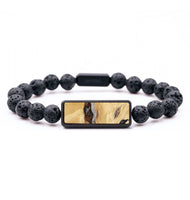 Lava Bead Wood+Resin Bracelet - Jeffrey (Wood Burl, 714392)