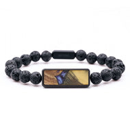 Lava Bead  Bracelet - Geraldine (Wood Burl, 714398)