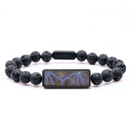 Lava Bead Wood+Resin Bracelet - Iesha (Pattern, 714454)