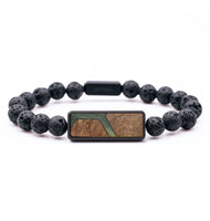 Lava Bead Wood+Resin Bracelet - Blanche (Pattern, 714460)