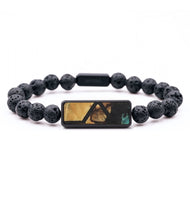 Lava Bead Wood+Resin Bracelet - Tessa (Pattern, 714463)