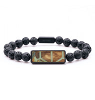 Lava Bead Wood+Resin Bracelet - Melvin (Pattern, 714467)