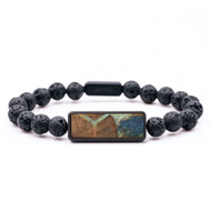 Lava Bead Wood+Resin Bracelet - Kristine (Pattern, 714469)