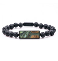 Lava Bead Wood+Resin Bracelet - Monique (Pattern, 714486)