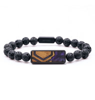 Lava Bead Wood+Resin Bracelet - Millie (Pattern, 714487)