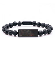 Lava Bead Wood+Resin Bracelet - Shanice (Pattern, 714492)