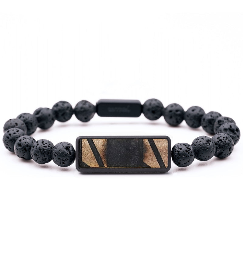 Lava Bead Wood+Resin Bracelet - Max (Pattern, 714501)