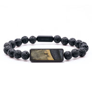 Lava Bead Wood+Resin Bracelet - Lloyd (Pure Black, 714527)