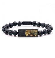 Lava Bead Wood+Resin Bracelet - Paulina (Pure Black, 714537)