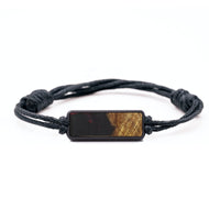 Classic Wood+Resin Bracelet - Lois (Pure Black, 714542)