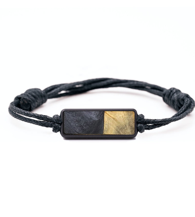 Classic Wood+Resin Bracelet - Scarlet (Pure Black, 714543)