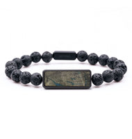 Lava Bead  Bracelet - Declan (Wood Burl, 714551)