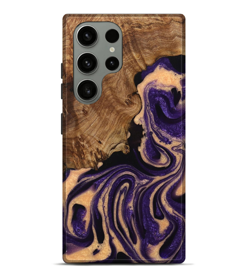 Galaxy S23 Ultra Wood+Resin Live Edge Phone Case - Alaya (Purple, 714682)